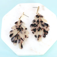 Leaf Resin Statement Earring - Bauble Sky