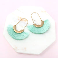 Modern Fan Tassel Hoop - Bauble Sky