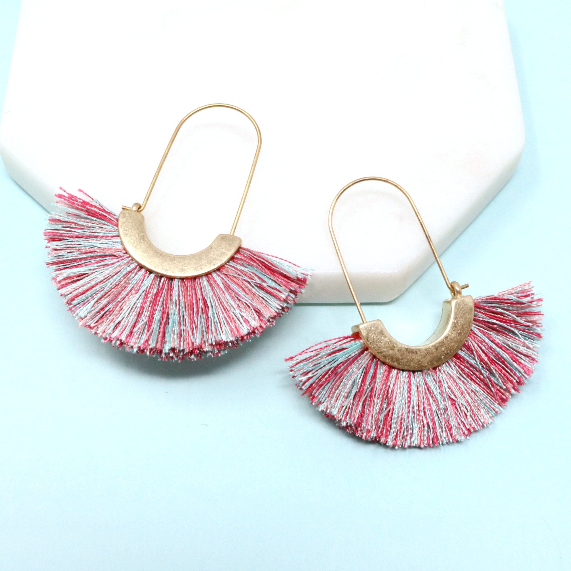 Modern Fan Tassel Hoop - Bauble Sky
