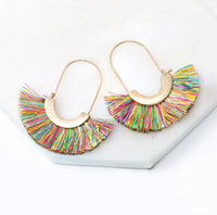Modern Fan Tassel Hoop - Bauble Sky