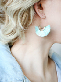 Modern Fan Tassel Hoop - Bauble Sky