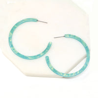 Resin Hoop Earrings