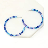 Resin Hoop Earrings