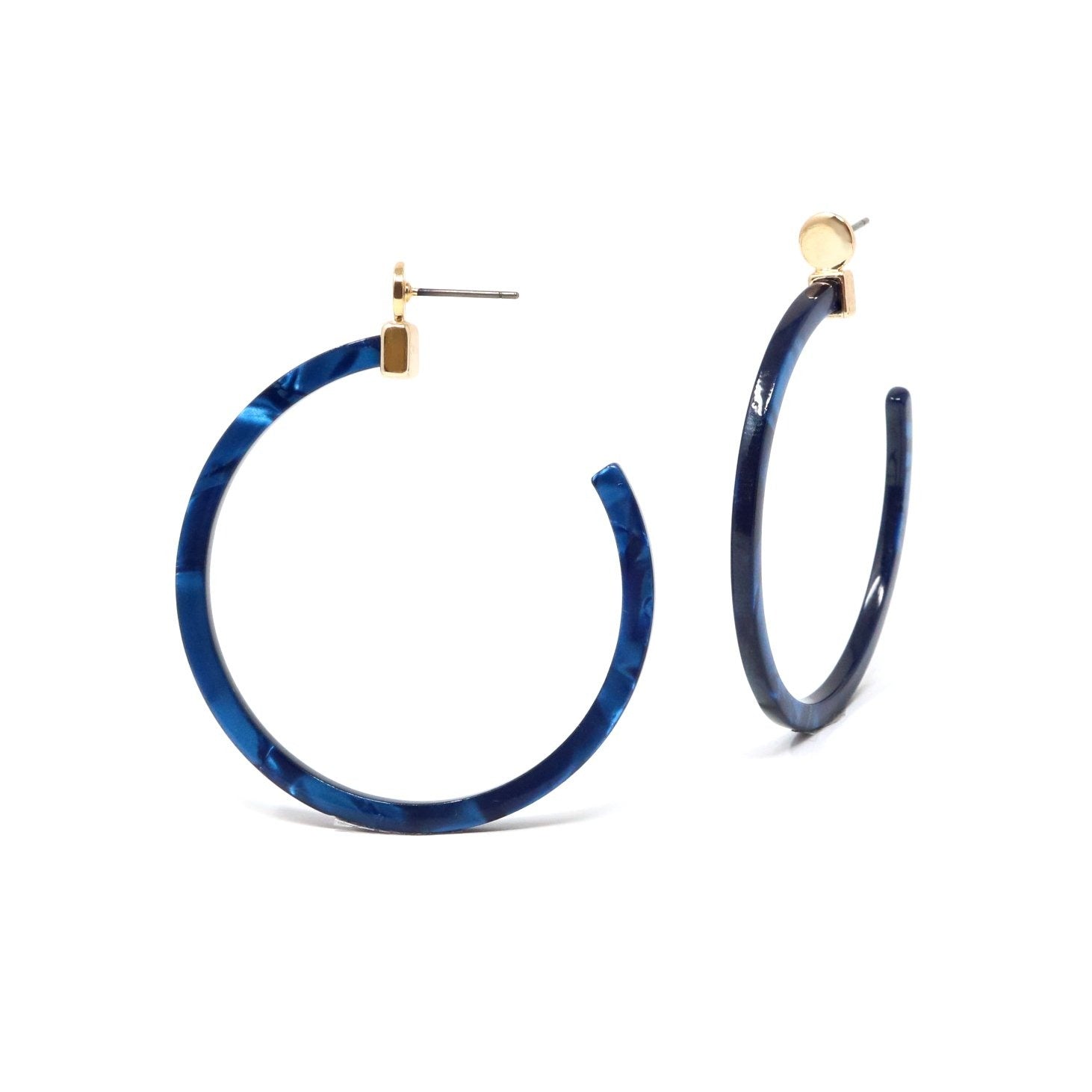 Acetate Hoop Earrings - Bauble Sky
