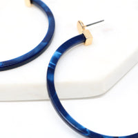 Acetate Hoop Earrings - Bauble Sky
