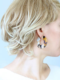 Resin Acetate Hoop Earring - Bauble Sky