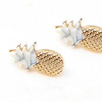 Pineapple Stone Stud - Bauble Sky