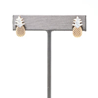 Pineapple Stone Stud - Bauble Sky