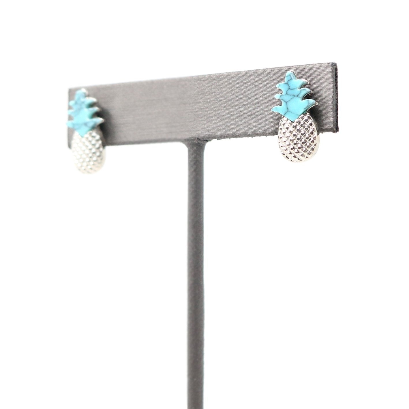 Pineapple Stone Stud - Bauble Sky