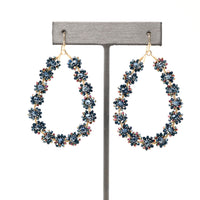 Teardrop Glass Beaded Earrings