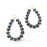 Teardrop Glass Beaded Earrings
