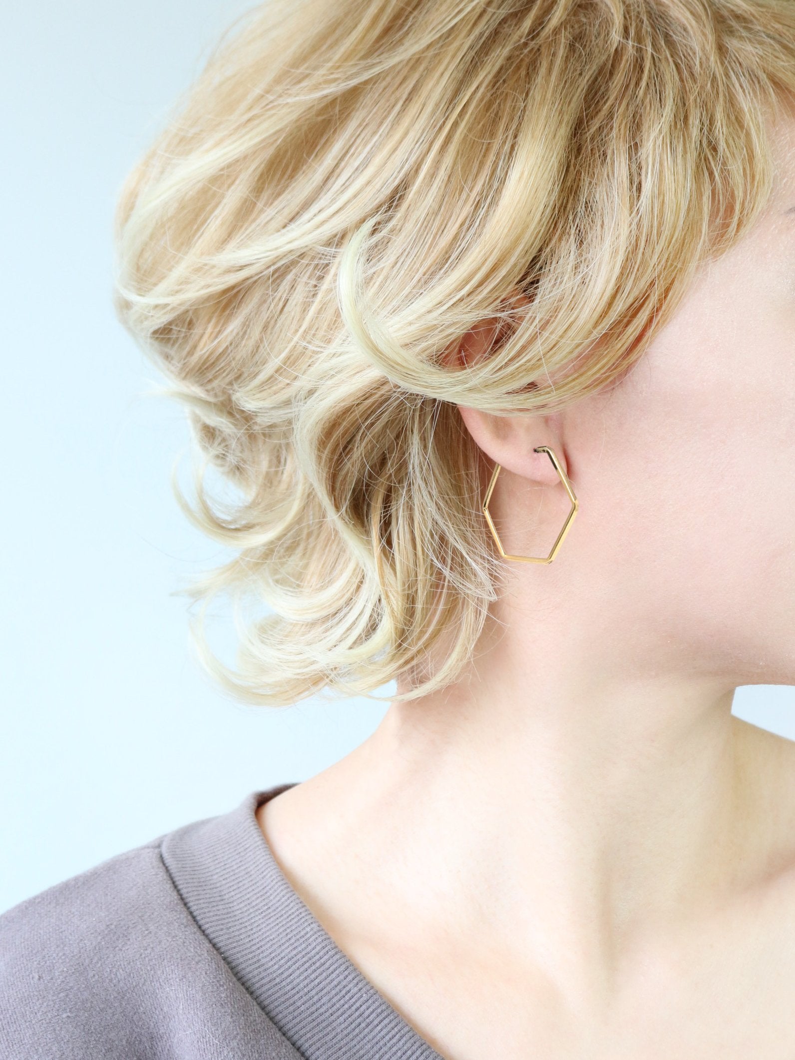 Lightweight Hexagon Hoop - Bauble Sky