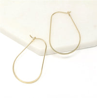 Teardrop Small Hoop - Bauble Sky