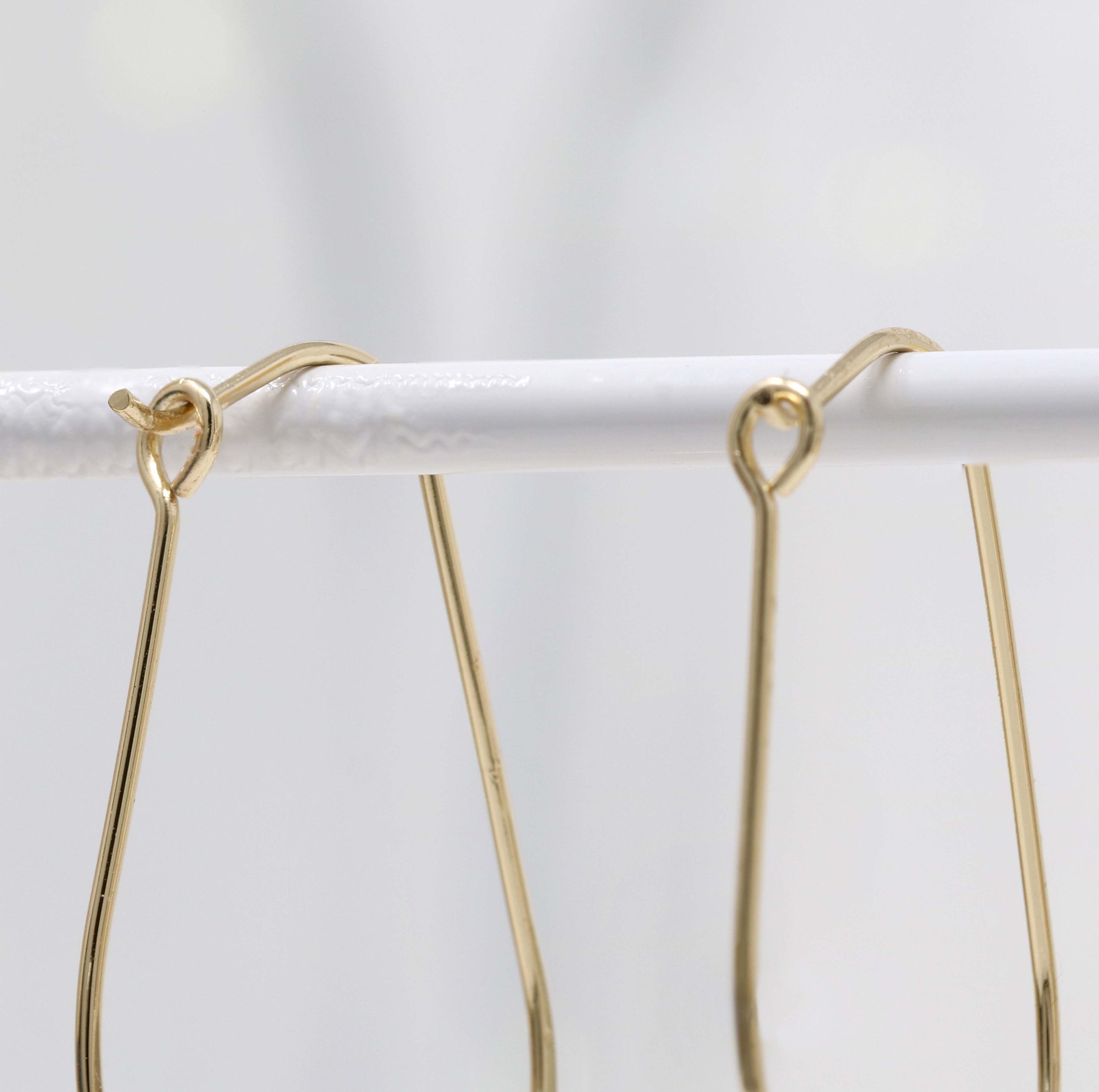 Lightweight Hoop Earrings with Charms