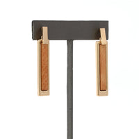 Wooden Bar Earring - Bauble Sky