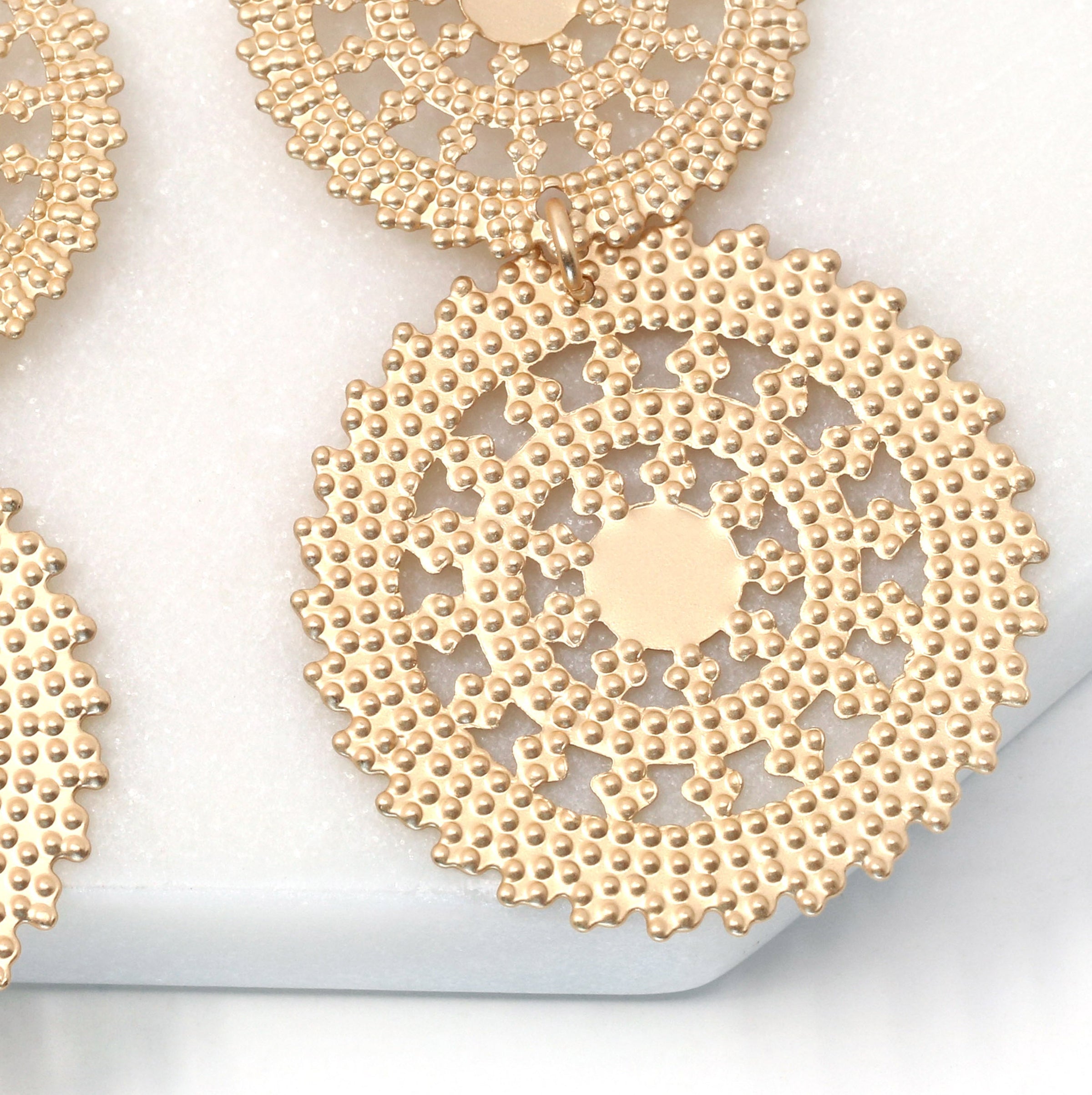Geometric Metal Earring - Bauble Sky