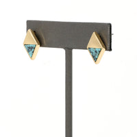 Semi-Precious Stone Modern Stud - Bauble Sky