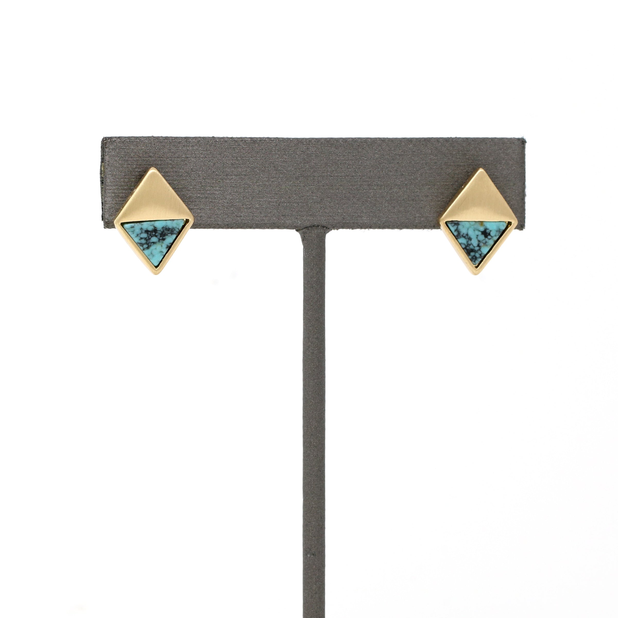 Semi-Precious Stone Modern Stud - Bauble Sky