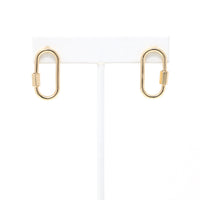 Carabiner Lock Stud Earring - Bauble Sky