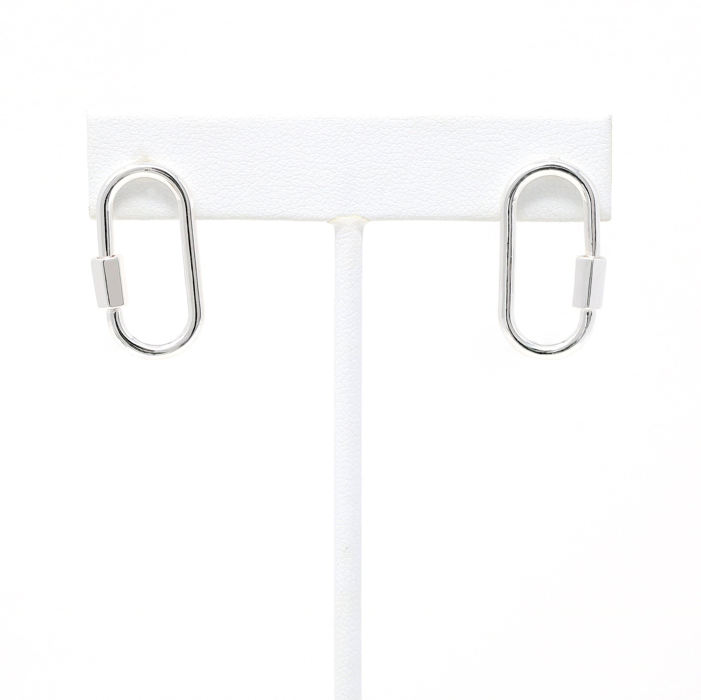 Carabiner Lock Stud Earring - Bauble Sky