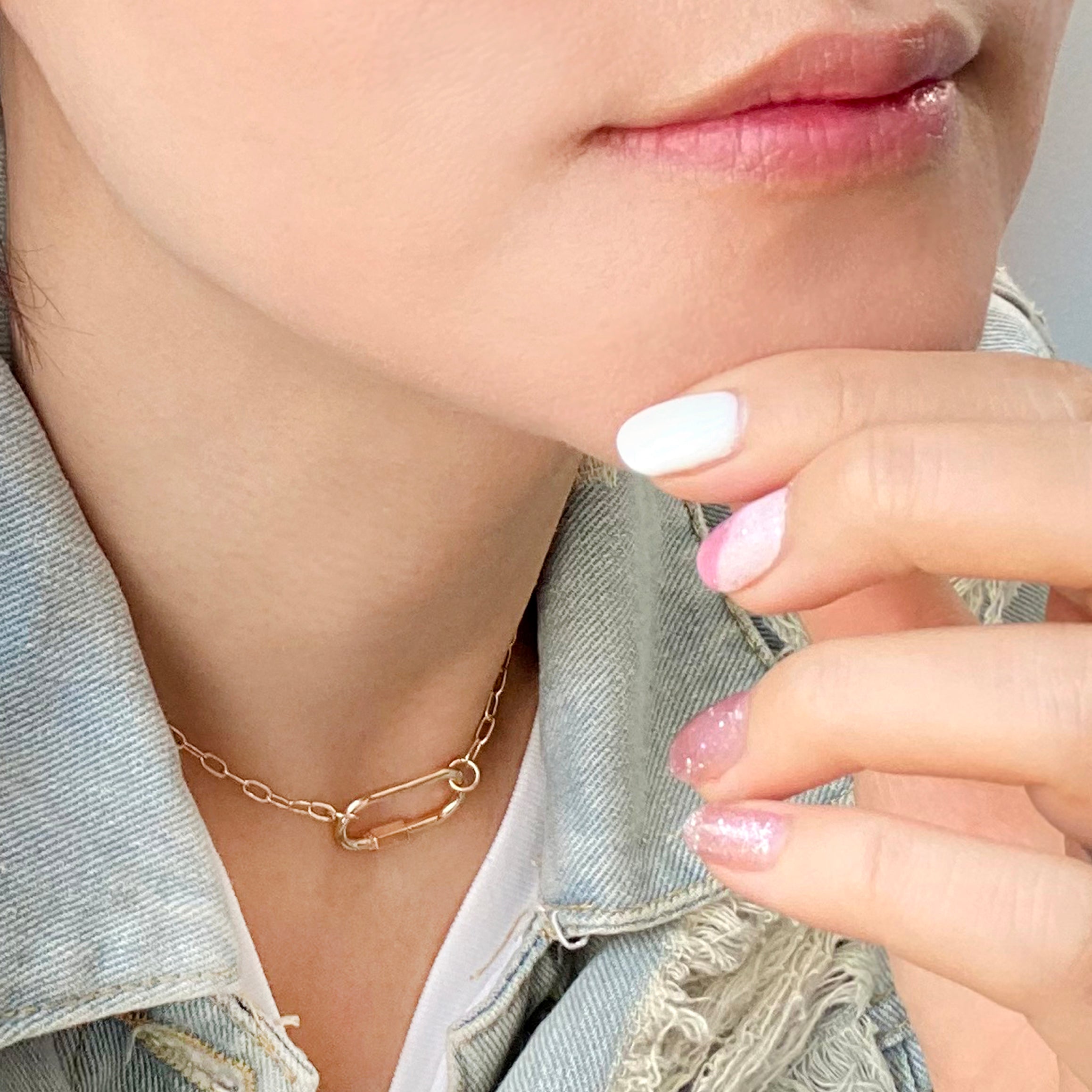 Carabiner Lock Necklace - Bauble Sky