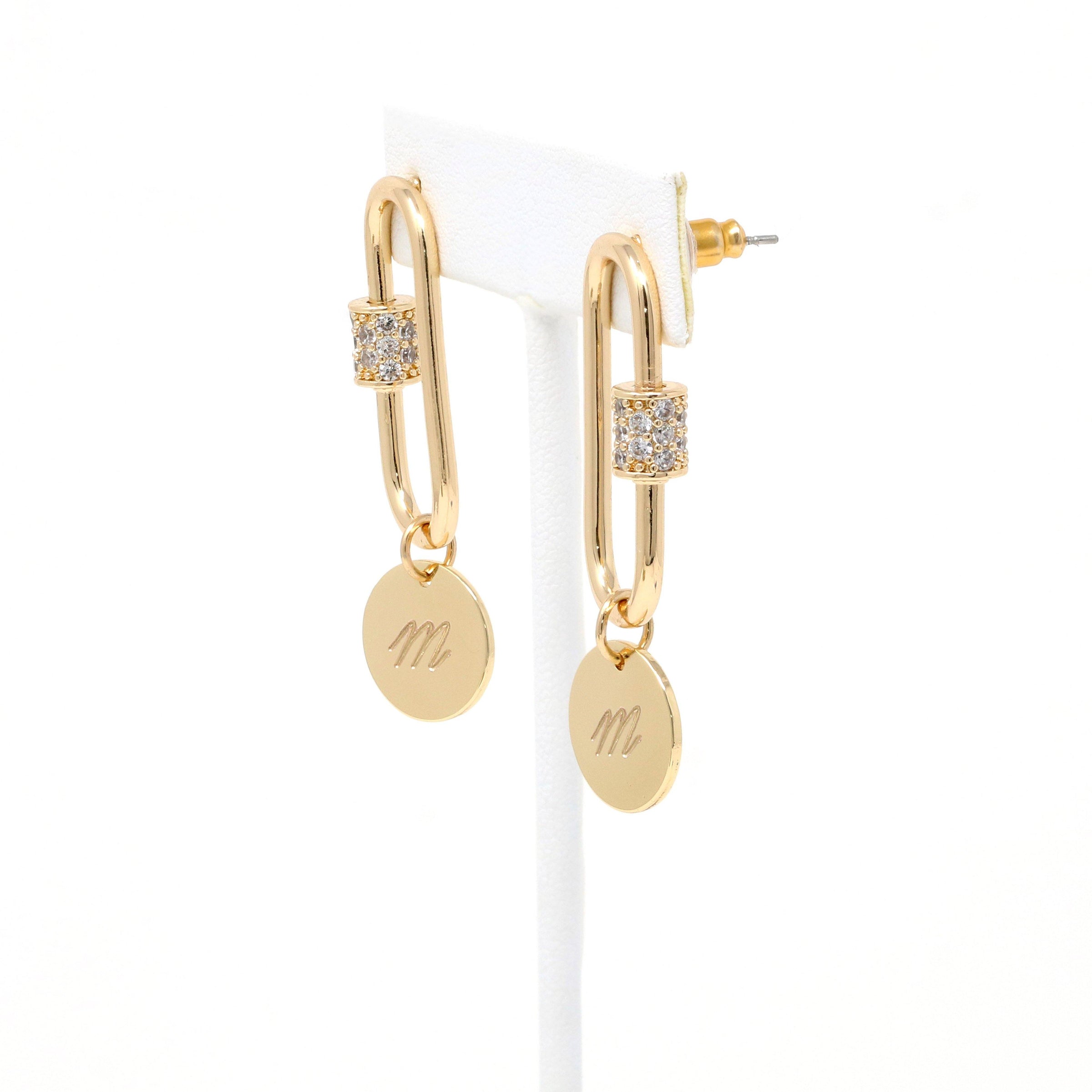 Personalized Carabiner Earring - Bauble Sky