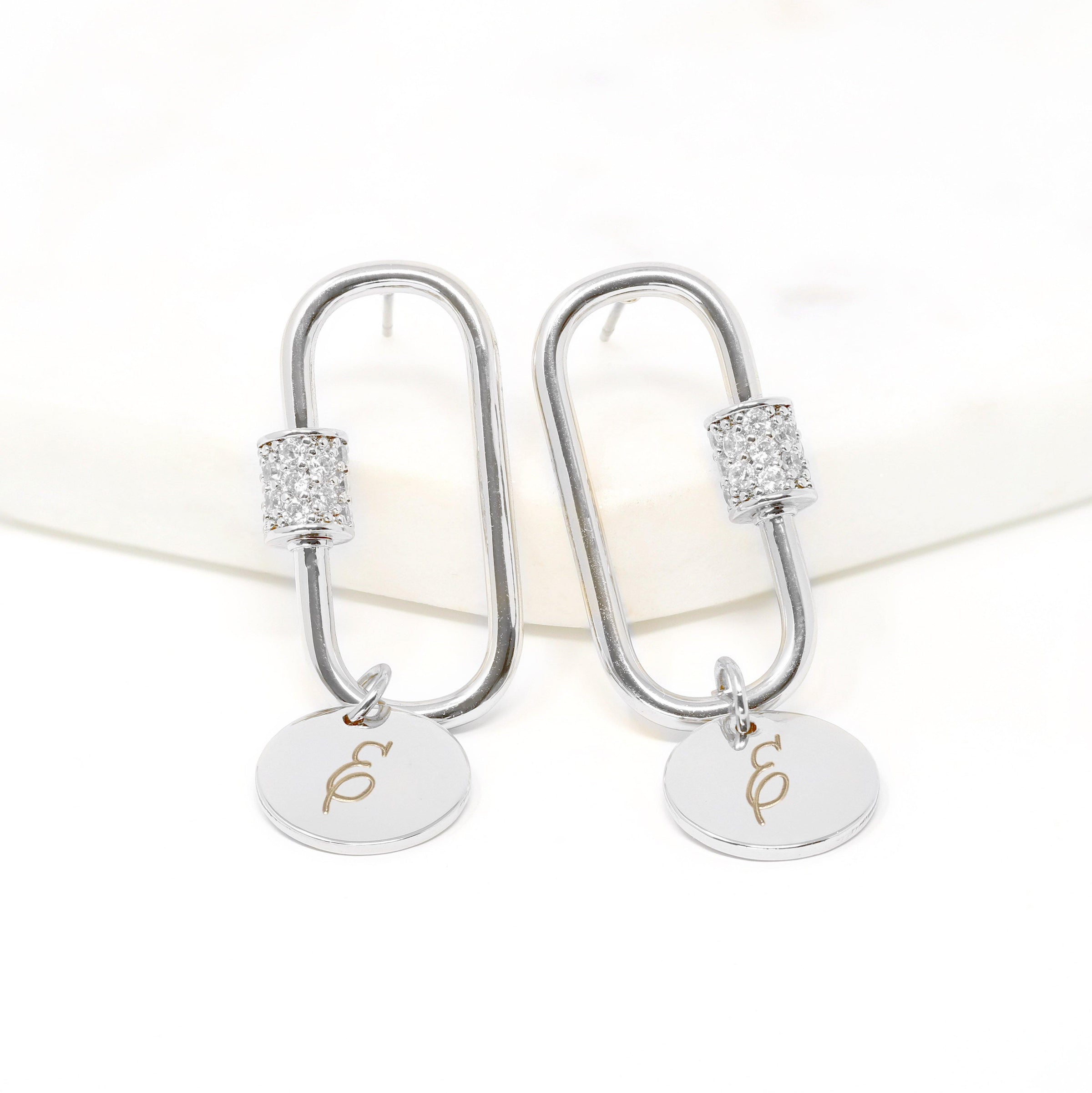 Personalized Carabiner Earring - Bauble Sky