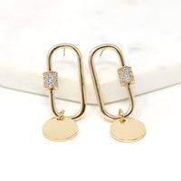 Pave Carabiner Earring - Bauble Sky