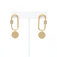 Pave Carabiner Earring - Bauble Sky