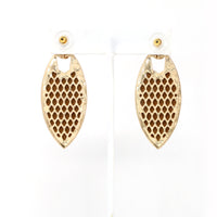 Leopard Print Leather Earrings