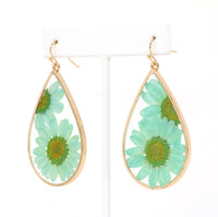 Large Dried Flower Resin Earring