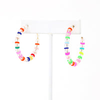 Multi Glass Beaded Earring