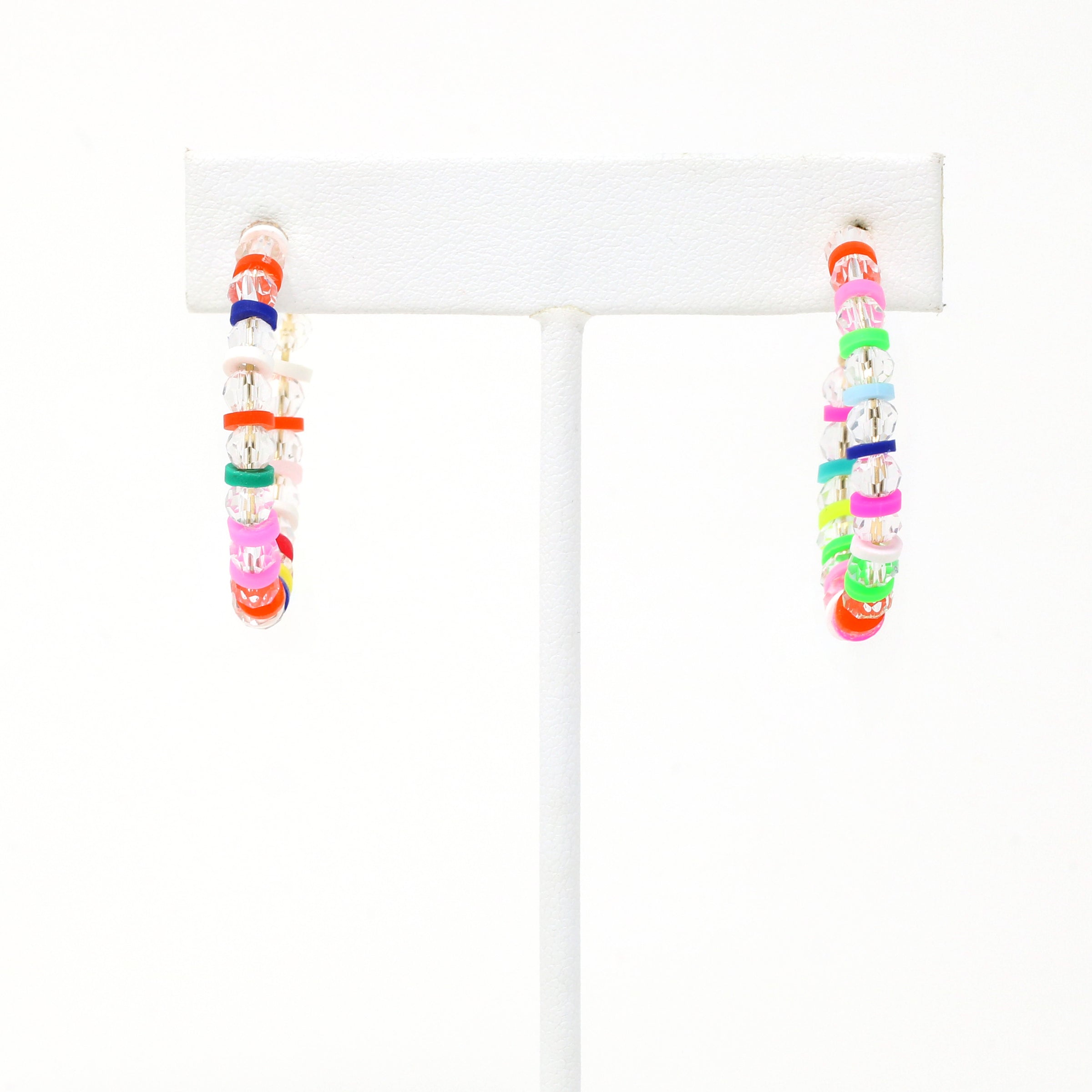 Multi Glass Beaded Earring