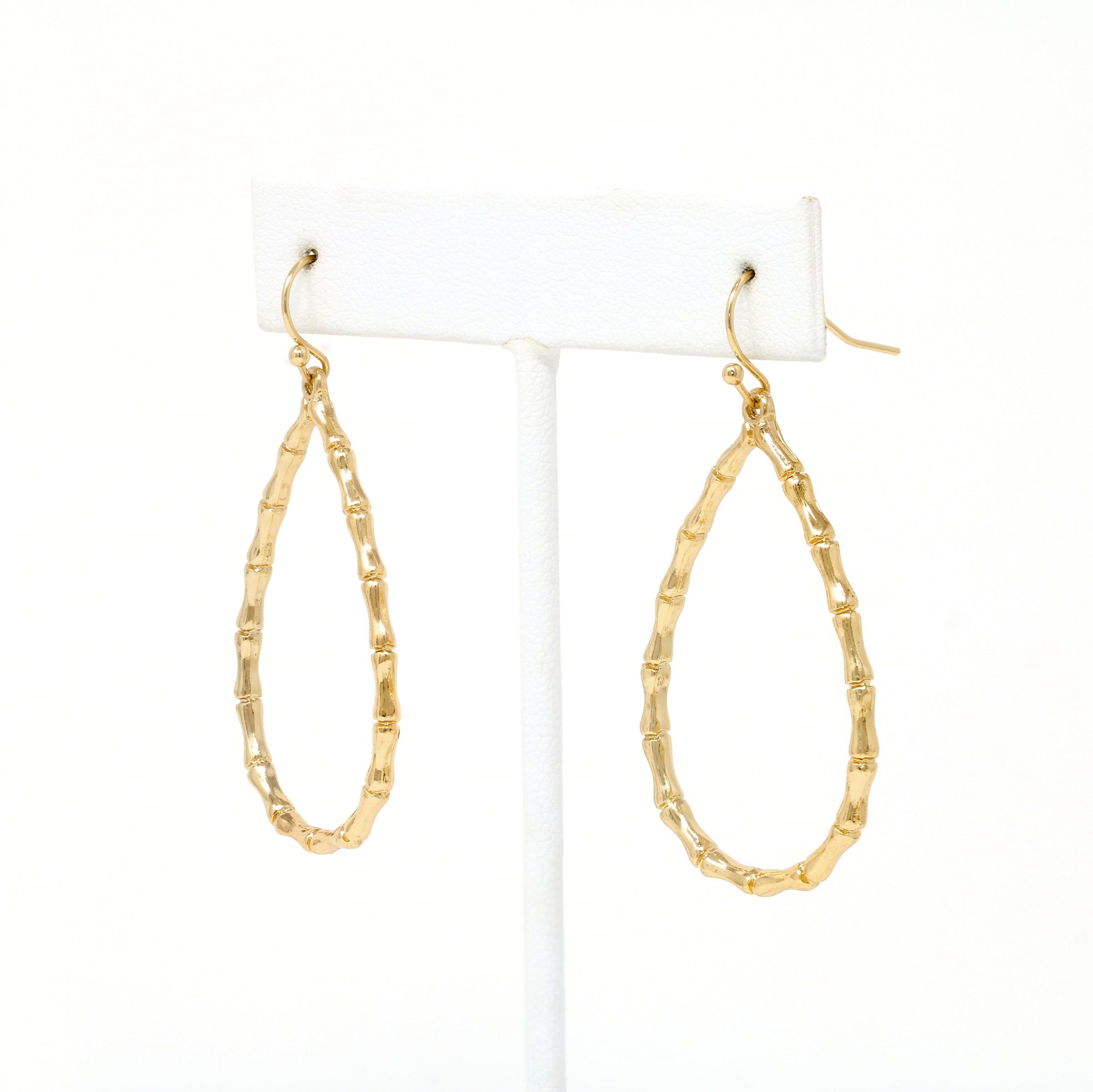 Bamboo Teardrop Earring