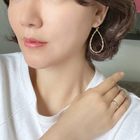 Bamboo Teardrop Earring