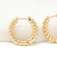 Bold Twist Huggie Earring 20mm