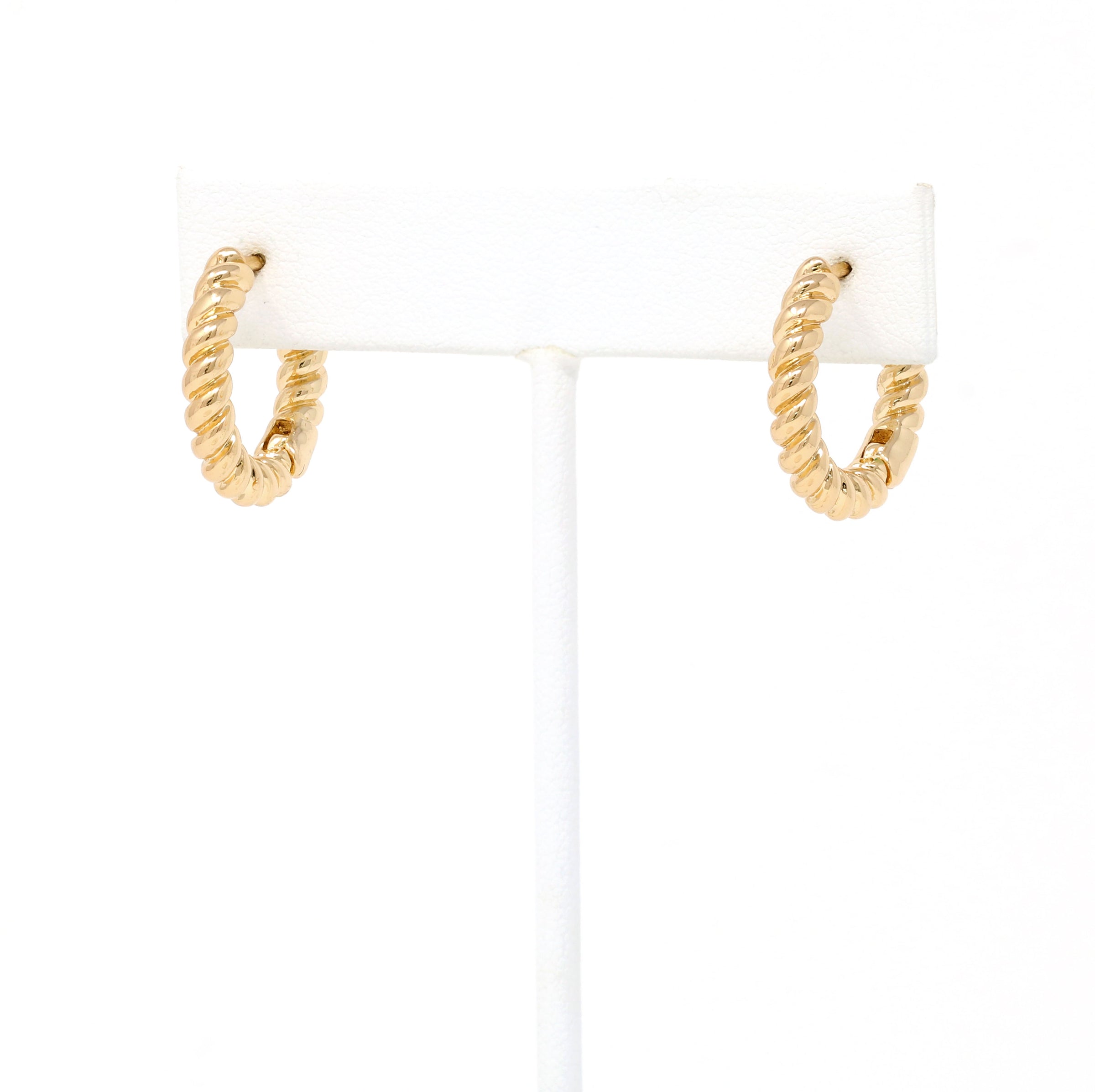 Bold Twist Huggie Earring 20mm