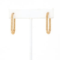 Twist Oval Huggie Earring