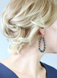 Teardrop Glass Beaded Earrings