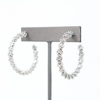 Textured Modern Metal Hoop - Bauble Sky