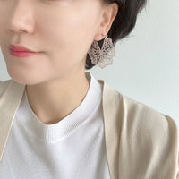 Floral Filigree Hoop Earrings