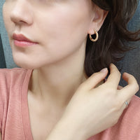 Bold Twist Huggie Earring 20mm