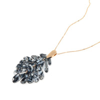 Leaf Resin Long Pendant Necklace - Bauble Sky