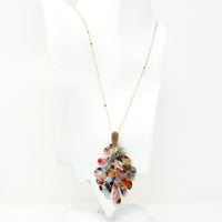 Leaf Resin Long Pendant Necklace - Bauble Sky