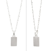 3 Layer Necklace with Rectangle Charm - Bauble Sky