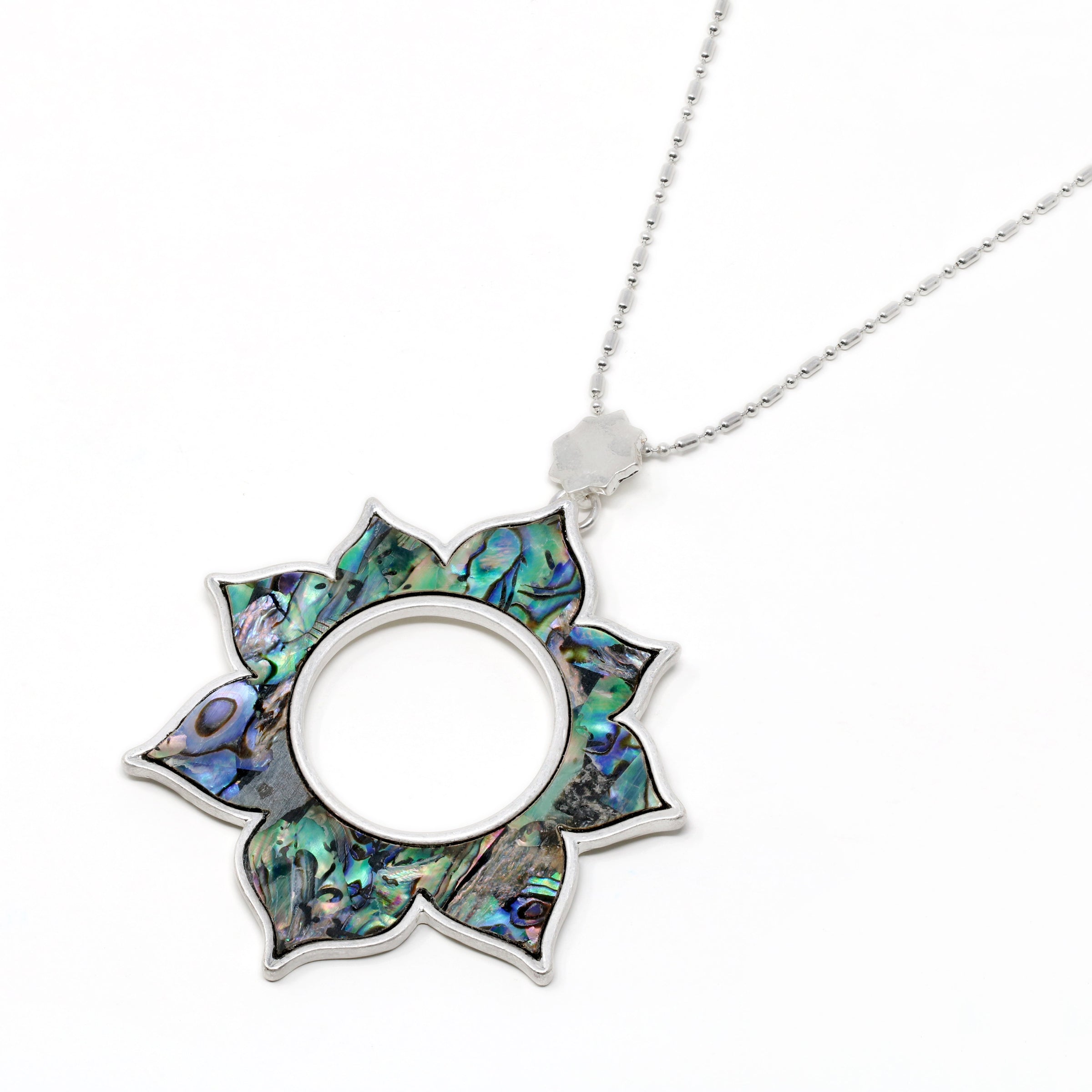 Abalone Shell Pendant Necklace - Bauble Sky
