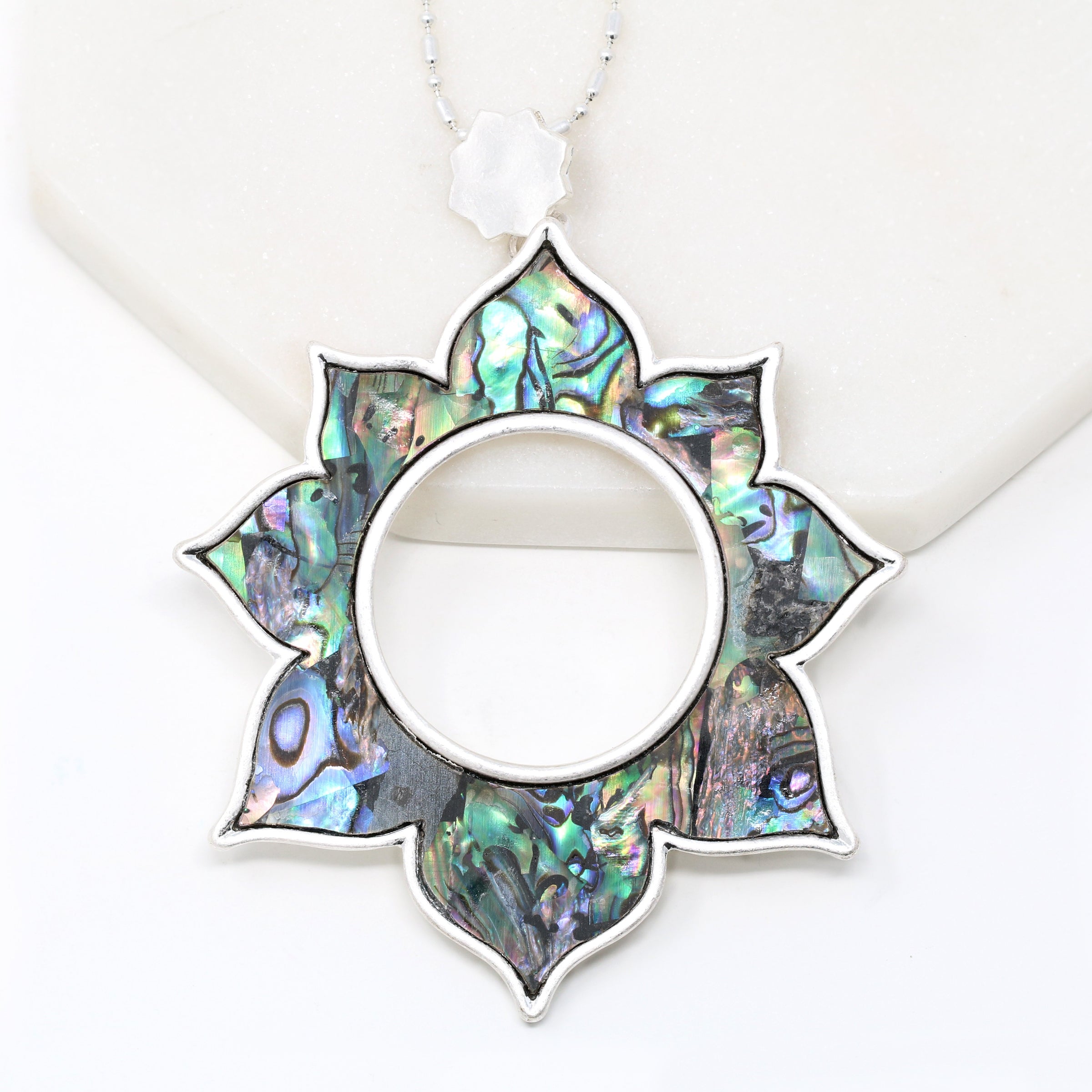 Abalone Shell Pendant Necklace - Bauble Sky