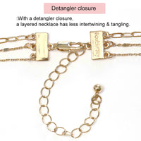 Triple Layered Bar Charm Necklace