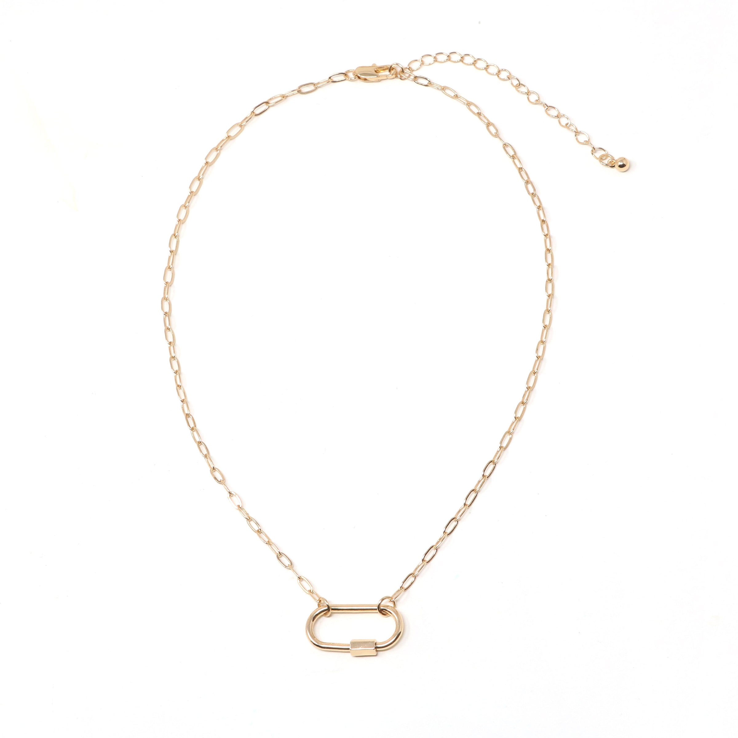 Carabiner Lock Necklace - Bauble Sky