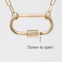 Carabiner Lock Necklace - Bauble Sky